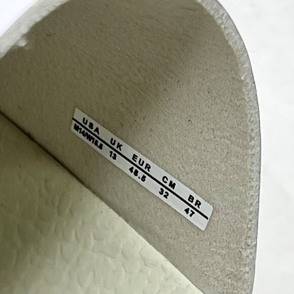 Under Armour Mens Size 14 White Slides With Abstract Red & Black Splatter Design - Picture 5 of 5